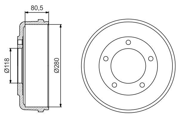 ARKA KAMPANA TRANSIT V.184 01 06 TEK TEKER-BOSCH 0986477203-YC1W 1126 DD-3C111126AA-4519396