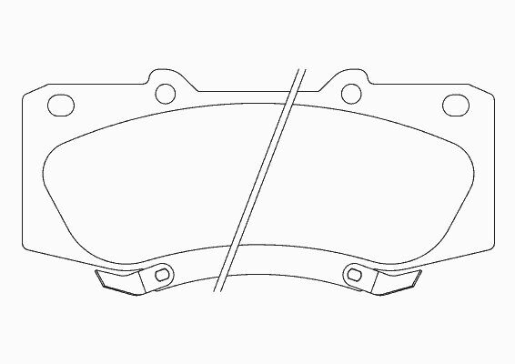 ÖN BALATA HILUX III PICKUP 2.5D 2.5D4D 3.0D 07 sonrası üretilen araçlar için/Motor kodu 2KDFTV-TRW GDB3534-044650K240-044650K260-WVA21468