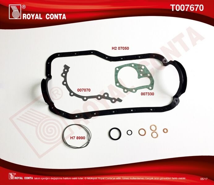 ALT TAKIM CONTA KEÇESİZ R9 BROADWAY RNI-R19-CLIOE6J-E7J 1.4-ROYAL T007670