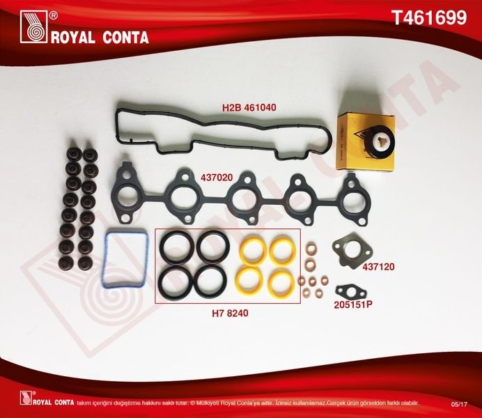 MOTOR UST TAKIM CONTA SKT KEÇELİ S.LASTİKLİ SKCSİZ FOCUS II 1.6 TDCI 04 11 FIESTA 1.6 TDCI 02 08 FUSION 1.6 TDCI 04 14 VOLVO C30 06 12 S40 II 06 12 S80 II 06 12 V50 05 12 V70 III 09 11 1.6D-206-207-ROYAL T461699-3M5Q6008AA-0197.07