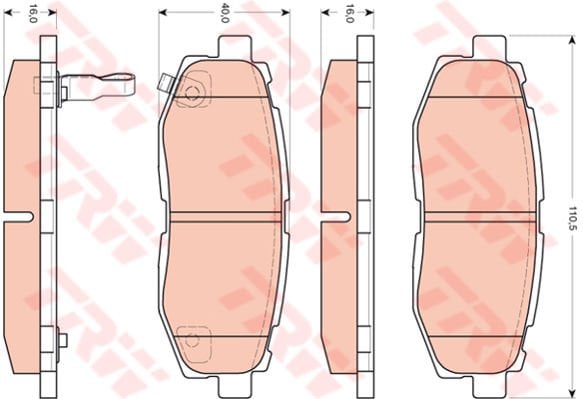 ARKA BALATA SUBARU TRIBECA 3.0 05 FORESTER 2.0D 2.0XT 13 BRZ 2.0 12-TRW GDB3442-26696SG000-026696XA000-26696CA000