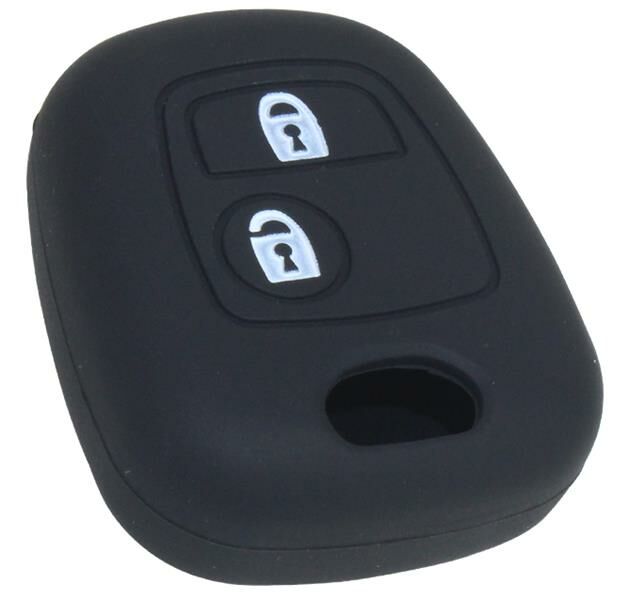 KONTAK ANAHTAR KUMANDA KORUYUCU KILIF SİLİKON 2 TUŞ SİYAH PEUGEOT 206-307-C2-C3-C4-AFT HMA101-S-HMA101-S