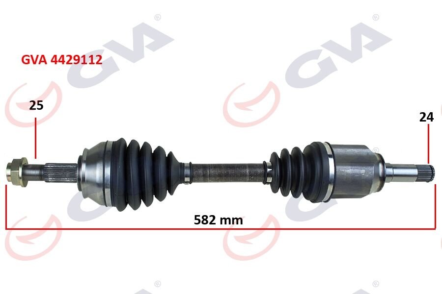 KOMPLE AKS SOL FIORINO 1.3 MTJ 07-13 582mm AKS LALE Lİ-GVA 4429112-51783824
