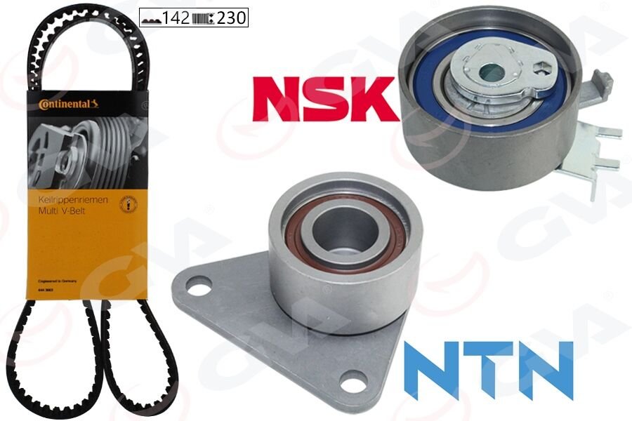 EKSANTRİK GERGİ KİTİ 142x230 LAGUNA 2.0 16V 95-01 -SAFRANE II 2.0 96-00 -VOLVO S40 99-04 K015509XS-GVA 59T1810C-7438610040-7701471520-8610040