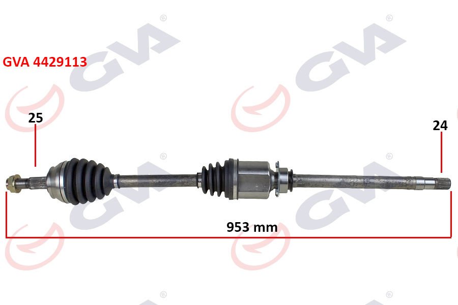 KOMPLE AKS SAĞ FIORINO 1.3 MTJ 07-13 953mm AKS LALE Lİ-GVA 4429113-51787180