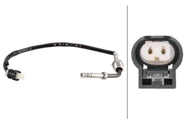 EGZOZ SICAKLIK SENSORU TURBOSARJ ONCESI MERCEDES W204 W212 W221 W222 W639 W447 B906-HELLA 6PT010376131-A0009056404