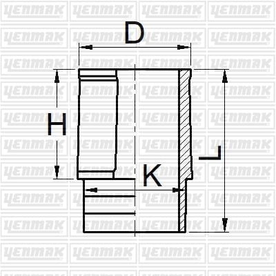 MOTOR GÖMLEĞİ P205-P309-P405B XU9 JAZ-M/J1-XU5M/JPZ-XU 7JPK 83.00 ÇAP STD-YENMAK 51-05881-000