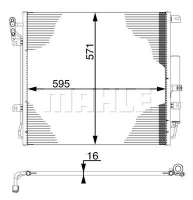 KLIMA RADYATORU DISCOVERY 3 L319 05 09 RANGE ROVER SPORT I L320 05 13-MAHLE AC759000S-JRB500030 LR018404