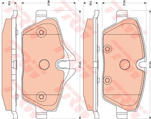 ÖN BALATA MİNİ R56 06-11 R57 09 11 R59 12 R55 07 12 R58 11 ONE COOPER CLUBMAN RODSTAR-TRW GDB1870-34116772892