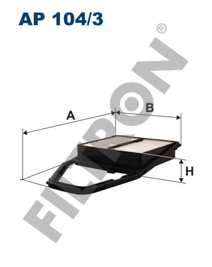 HAVA FİLTRESİ CIVIC VII 1.4-1.6-1.7 ie VTEC- 2.0 Type-R 01-05-FILTRON AP104.3-17220PLC000-17220PLCY00