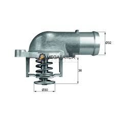 TERMOSTAT KOMPLE 87C VW TRANSPORTER T5-MUTIVAN V-TOUAREG 2.5 TDI 03-09 AXD-MAHLE TI212.87D-070121114