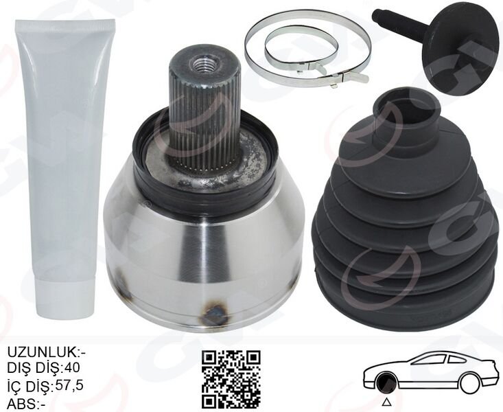 AKS KAFASI DIŞ ÖN SAĞ-SOL S60 II 10 V70 III 07-16 GALAXY 2.0 TDCi 06-15 MONDEO IV 2.0 TDCI 07-14-GVA 4499120K-36001452P-1459764P-1417222P
