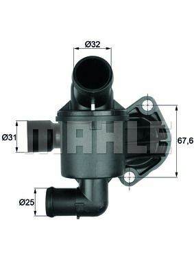 TERMOSTAT KOMPLE 87C AMAROK CRAFTER CKUB CSLB CDCA CDBA CKTB CKTC CKUC-MAHLE TI35.87-03L121111H-03L121111AB