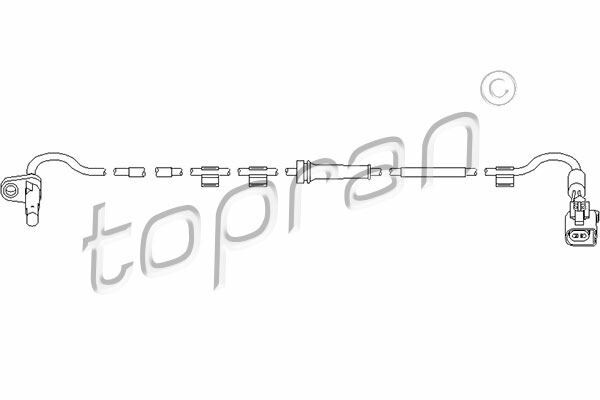 ARKA ABS HIZ SENSORU SOL TRANSIT V347 V348 TT9 2.2 155PS 11 14 2.2 TDCI 2.4 TDCI 3.2 TDCI-TOPRAN 303960001-6C112B372CE-6C112B372CD-1785284