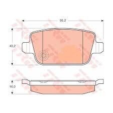 FREN BALATASI ARKA FREELANDER 2 L359 MONDEO 4 FOCUS 2 GALAXY 2 S-MAX VOLVO S80 V70 XC70-TRW GDB1732-LR003772-30671576-1459408