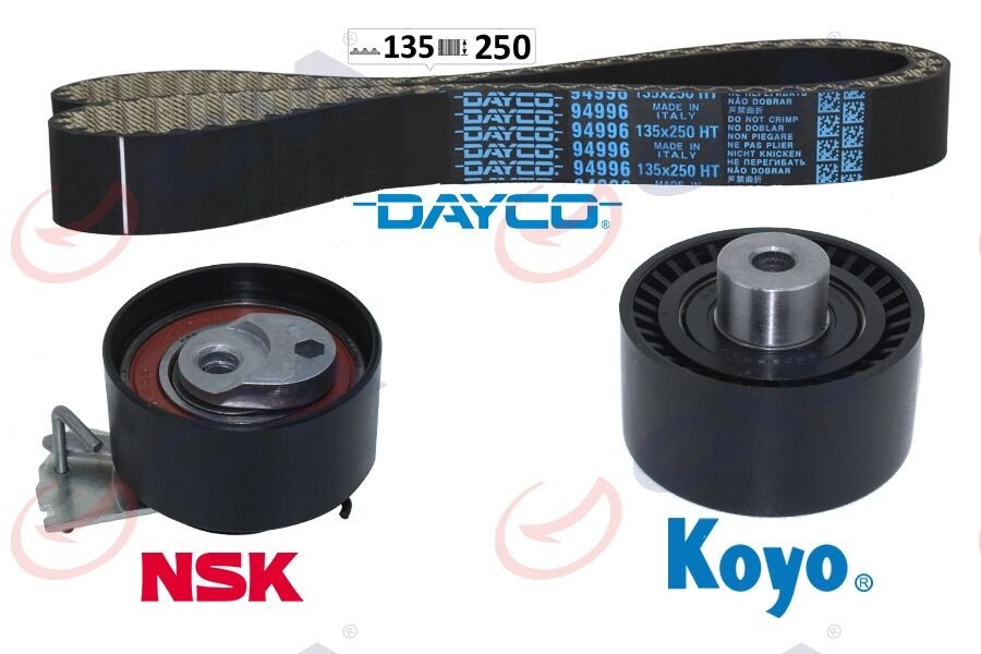 EKSANTRİK GERGİ KİTİ 135x254 P206-207-307-1007-C2-C3-C4 1.4 16V KFU ET3J4 K015615XS-GVA 59T4322-0831.L5-0831.L4-0831.V0