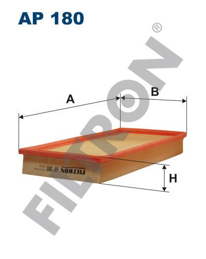 HAVA FİLTRESİ MITSUBISHI CARISMA 1600-VOLVO S40 99-03 V40 99-04 169x343x35-FILTRON AP180-MR127077-30873414-308127109