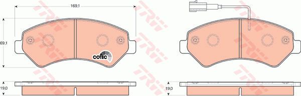 ÖN FREN BALATASI BOXER-DUCATO-JUMPER 06 16-TRW GDB1703-1623842580-4254.63-4254.64-77366021