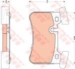 FREN BALATASI ARKA MERCEDES AMG W204 S204 C204 C218 W212-TRW GDB1856-A0064207820