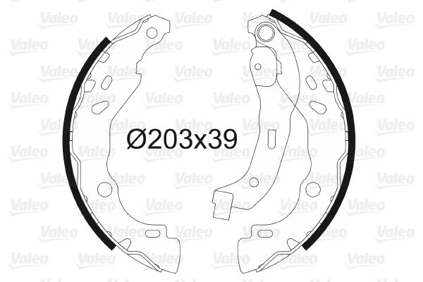 ARKA FREN PABUÇ BALATASI RENAULT CLIO II 98 CLIO IV 12 CLIO SYMBOL 02 SYMBOL III 13 DACIA SANDERO 08 LOGAN 06 SANDERO II 12 LOGAN II 12-VALEO 562810-440609415R-6001551409-7701207178