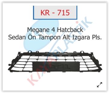 ÖN TAMPON ORTA IZGARASI MGN IV ALT PLAKA OLAN-KAYA KR715-622544180R