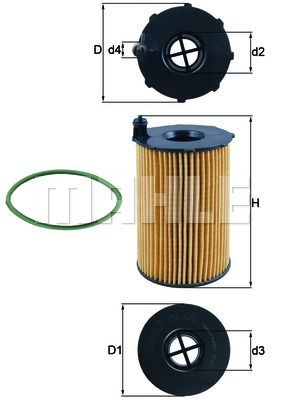 YAĞ FİLTRESİ VW TOUAREG 3.0 2010-2018 AUDI A4 A5 A6 3.0TDA7 3.0TDİ A8 3.0TDİ Q5 PANAMERA 3.0D 11 PORSCHE CAYENNE 3.0D 2010 2014 PANAMERA 3.0D 2011-2016 MACAN 3.0 S 2014-2018-MAHLE OX420D-059115561D-059198405-95810722220
