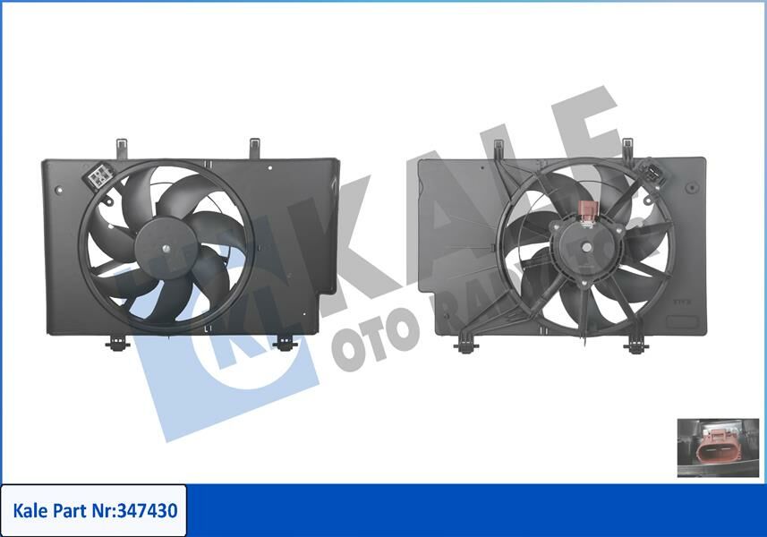 FAN MOTORU AC FIESTA VI 08 15 B MAX 12 1.4TDCI 1.5TDCI 1.6TDCI KLIMALI-KALE 347430-1843148-8V518C607EJ