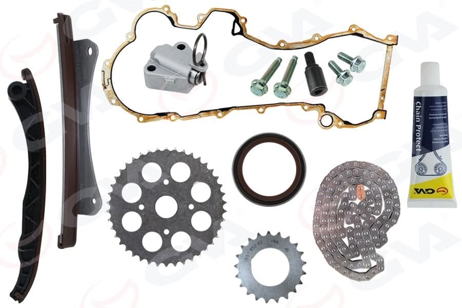 EKSANTRİK ZİNCİR SETİ FULL CONTALI KEÇE VİDA ASTRA H-CORSA C-D-COMBO-C-D-ASTRA J-MERIVA-ALBEA- DOBLO-EGEA-PUNTO-500- 1.3 JTD-1.3 CDTI E4-E5-E6 GERGİ KİTİ-GVA 59C2110-KIT-95518770-71776647-55171579-55177460