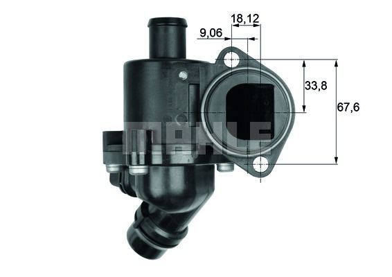 TERMOSTAT KOMPLE PASSAT-A4 2.0FSI 105C-MAHLE TM3.105-06B121111F-06B121111L