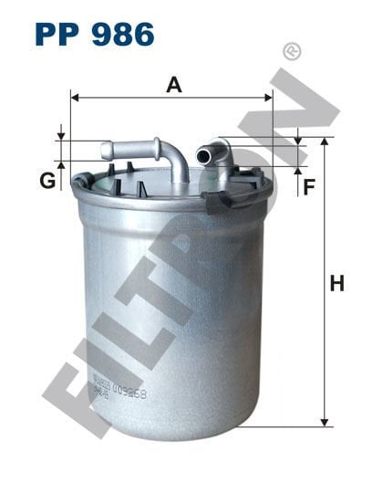 YAKIT FİLTRESİ CORDOBA-IBIZA IV-V 02-09 POLO 05 FABIA 05-08 ROOMSTER 1.4TDI-1.6TDI-1.9TDI-FILTRON PP986-6Q0127400F-6Q0127401F