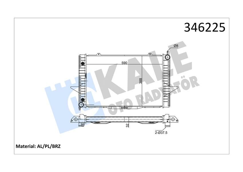 MOTOR SU RADYATORU VOLVO C70 I 1997-2005 S70 1996-2000 V70 I 1995-200 XC70 CROSS COUNTRY 1997-2002-KALE 346225-8601450-8602559-8601451-36000001