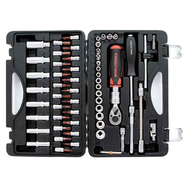 LOKMA TAKIMI 60 PARÇA S-ULTRA 1/4 UZATMALI CIRCIR GARAJ EKİPMANLARI HIRDAVAT-WORLDFORCE 11504