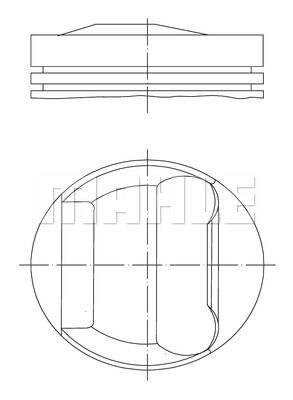 PISTON SEGMAN STD 80.00mm BMW M50 E34 E36 VANOSLU-MAHLE 0826700-11251748458-11251740610-11251738747