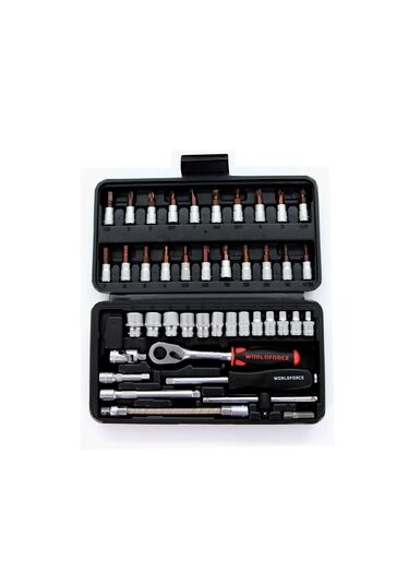LOKMA TAKIMI 46 PARÇA S-ULTRA 1/4 GARAJ EKİPMANLARI HIRDAVAT-WORLDFORCE 11502