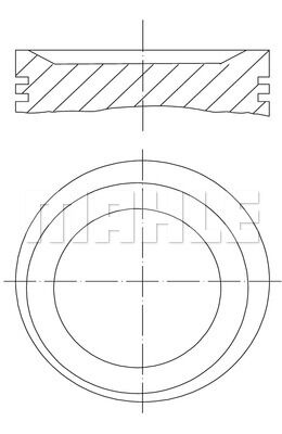 PISTON SEGMAN 0.50mm 85.50mm BMW M43 B 19 3.18I 118 PS E36 E46 Z3-MAHLE 0831002-11251437176-11251437177-11251437179