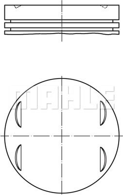 PISTON SEGMAN STD 84.00mm BMW M54 B30 E46 E39 E60 E65 E83 E53 Z3 Z4-MAHLE 0831300-11257506222