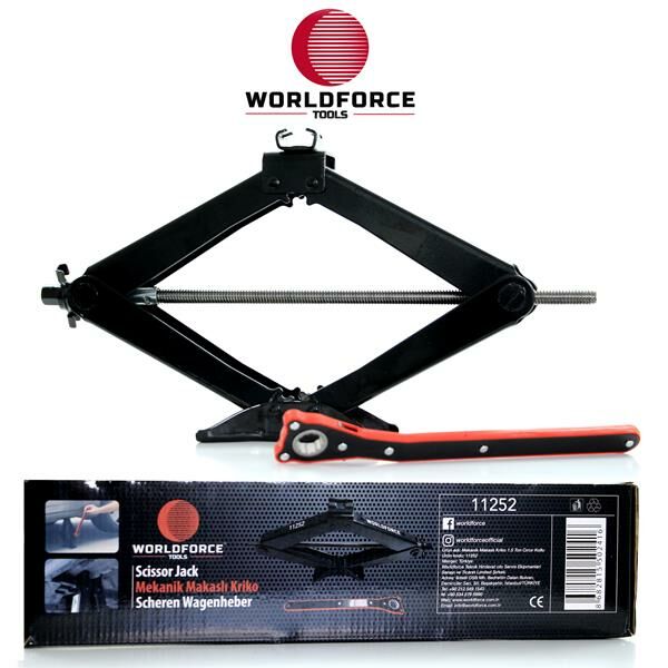 MEKANİK MAKASLI KRİKO 1.5 TON CIRCIR KOLLU GARAJ EKİPMANLARI HIRDAVAT-WORLDFORCE 11252