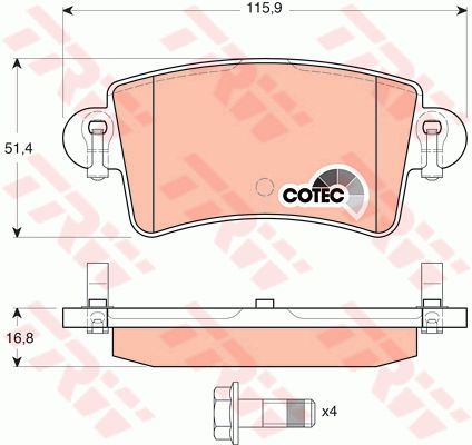 ARKA BALATA MASTER MOVANO II III 01 NS INTERSTAR 02-TRW GDB1470-7701206763-4403467-4406000QAE