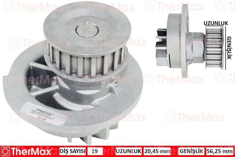 DEVİRDAİM CHEVROLET KALOS 1.4 REZZO 1.6 05 DAEWOO KALOS 1.4 02 LANOS 1.4 1.5 97 PA694-THERMAX T01.130-96350799-96352648