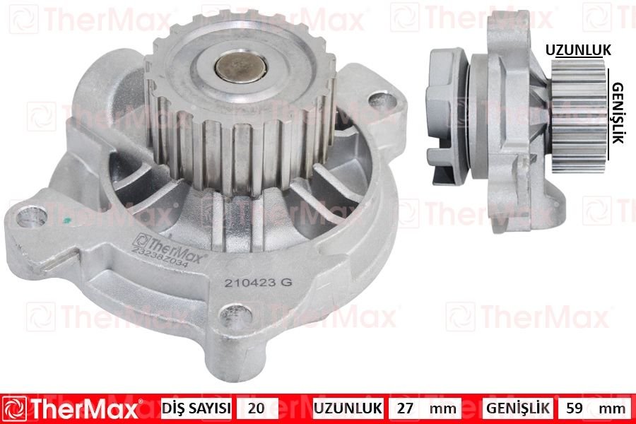 DEVİRDAİM TRANSPORTER IV 90-03 A6 95-97 S70 99-00 2.5 ENJ. TÜM MOD. B.KAFA PA758-THERMAX T01.164-074121004-074121004V-274155