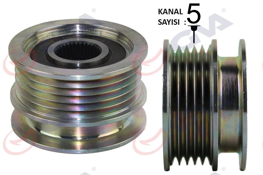 ALTERNATÖR KASNAĞI RULMANLI POLO 1.7 SDI-1.9D-SDI 94-01 -SEAT AROSA 1.7 SDI 97-04-GVA 2875161-038903119Q