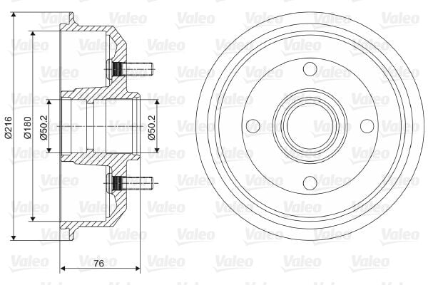 ARKA KAMPANA ESCORT 90 00 FIESTA III FIESTA IV 00 12 180 MM ABS-VALEO 237066-7S511113AA-1000859