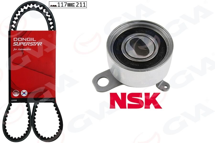 EKSANTRİK GERGİ KİTİ 117x211 COROLLA 1.6 16V 92-00 -AVENSIS 97-00 -CARINA 92-97 1.6-16V K015403XS-GVA-1350502030-1350515050