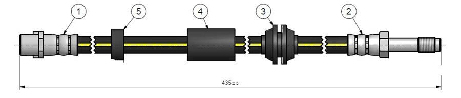 ON FREN HORTUMU VOLVO C30 06 15 C70 II 06 15 S40 II 05 12 V50 05 12-CAVO C900600A-30681723-30683118-30683555-30714410