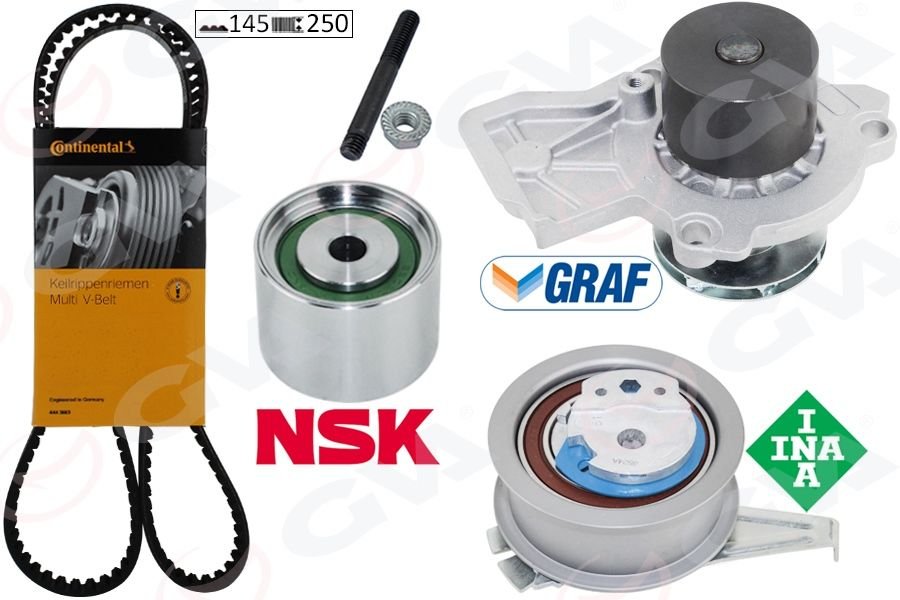 DEVİRDAİMLİ EKSANTRİK GERGİ KİTİ POLO-FABIA 14 IBIZA IV 15 A1 14 CUSA-CUSB-CYZA-CYZB-GVA 59WPK7505C-04L109119D-04B109244B-04L109243G