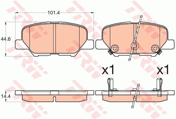 ARKA BALATA P4008 1.6-1.8HDİ 12 MITSUBISHI ASX 10 OUTLANDER ILL 2.0-2.0 4WD-2.2-TRW GDB3583-1609899680-GHY92648ZA-4605A802