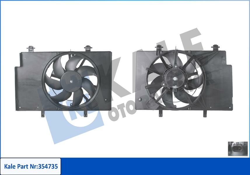 FAN MOTORU AC FIESTA VI 1.4-1.6 BENZINLI 1.4TDCI 1.5TDCI 1.6TDCI 08 B MAX 1.5TDCI 1.6TDCI 12-KALE 354735-1525891-8V518C607AD-1541276