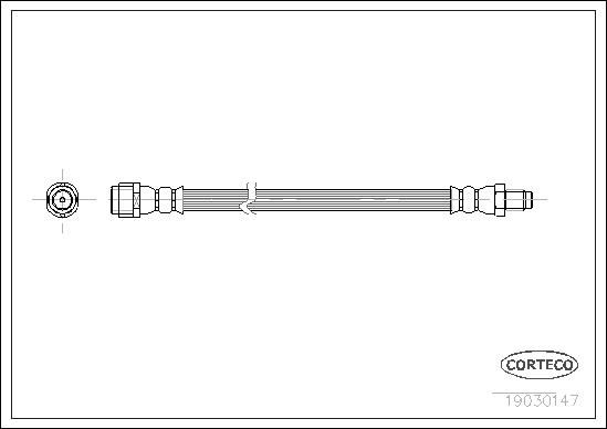 FREN HORTUMU ARKA MERCEDES W168 W169 W245 W414-CORTECO 19030147-A1684280635