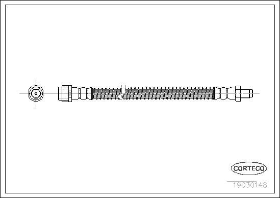 FREN HORTUMU ARKA MERCEDES W211 S211 C219 W220 R230-CORTECO 19030148-A2114200648