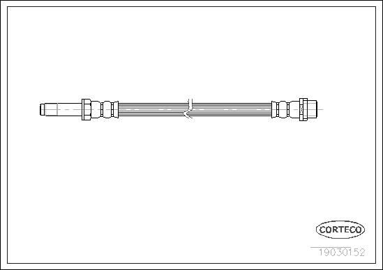 FREN HORTUMU ON MERCEDES SPRINTER B903 B904 95 06-CORTECO 19030152-A9014289135